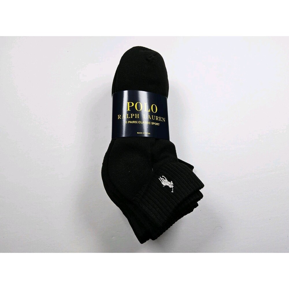 Polo Ralph Lauren Men's 6pk Quarter Socks Size 10-13